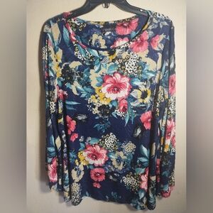Cocomo Top Floral Bell Sleeve Boho Artsy Fairy
